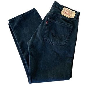 Levi’s men’s button fly 501 jeans black 34 x 32